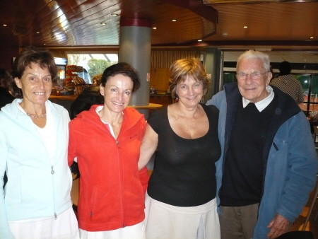 Colette, Isabelle, Marie-Pierre et Marcel Delannay